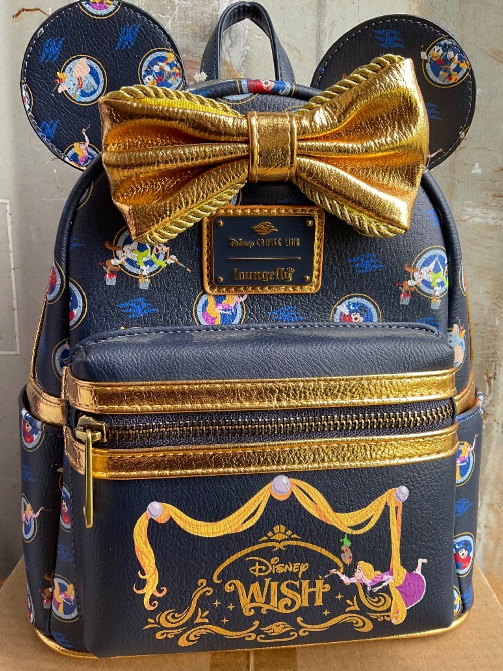 LOUNGEFLY DISNEY WISH CRUISE LINE DCL .. 2023 .RAPUNZEL BACKPACK NWT